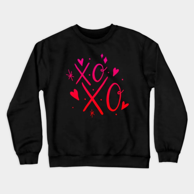 XOXO Tiny Hearts Valentine's Day Crewneck Sweatshirt by Luna The Luminary